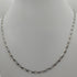 Collana oro bianco 18k catena maglia piatta 60 cm 5,8 gr | Gioiellitosti.it